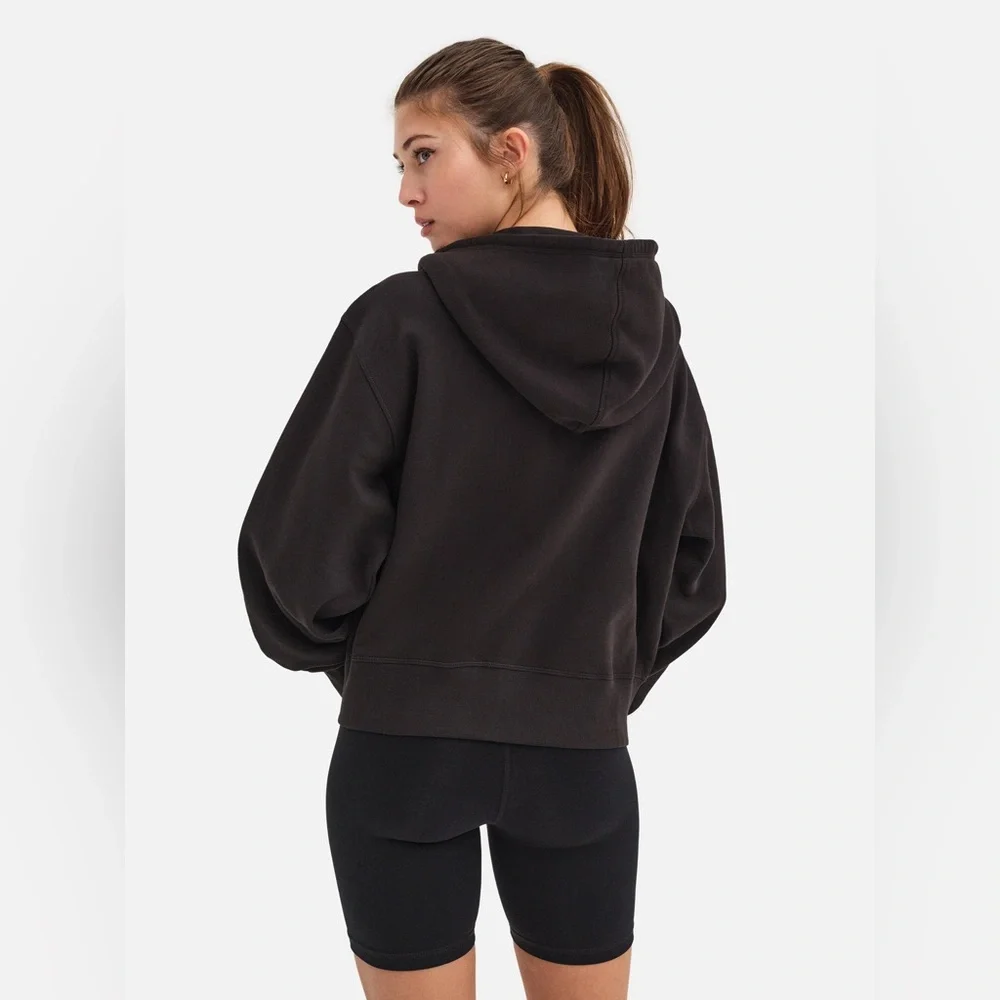 MATE the Label Organic Fleece Zip Cropped Hoodie - Picture 12 of 12